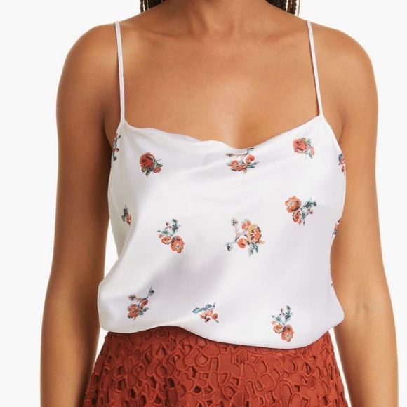 Vince Floral Silk Camisole- 100% Silk - New with tags - Picture 1 of 11